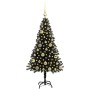 Árbol de Navidad con 150 LED con soporte Negro 120 cm PVC en Decoración Festiva y Estacional | Comprar online en Foru.es