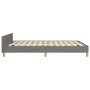 Estructura de cama con cabecero de tela gris oscuro 140x190 cm de vidaXL, Camas y somieres - Ref: Foro24-3124969, Precio: 200...