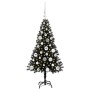 Árbol de Navidad con 150 LED con soporte Negro 120 cm PVC en Decoración Festiva y Estacional | Comprar online en Foru.es
