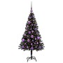 Árbol de Navidad con 150 LED con soporte Negro 120 cm PVC en Decoración Festiva y Estacional | Comprar online en Foru.es