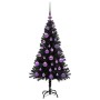 Árbol de Navidad con 150 LED con soporte Negro 120 cm PVC en Decoración Festiva y Estacional | Comprar online en Foru.es