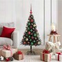Árbol de Navidad con 150 LED con soporte Negro 120 cm PVC en Decoración Festiva y Estacional | Comprar online en Foru.es