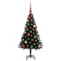Árbol de Navidad con 150 LED con soporte Negro 120 cm PVC en Decoración Festiva y Estacional | Comprar online en Foru.es