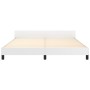 Estructura de cama cabecero cuero sintético blanco 160x200 cm de vidaXL, Camas y somieres - Ref: Foro24-3125458, Precio: 254,...