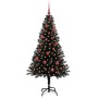 Árbol de Navidad con 150 LED con soporte Negro 150 cm PVC en Decoración Festiva y Estacional | Comprar online en Foru.es