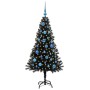 Árbol de Navidad con 150 LED con soporte Negro 150 cm PVC en Decoración Festiva y Estacional | Comprar online en Foru.es