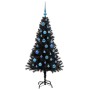 Árbol de Navidad con 150 LED con soporte Negro 150 cm PVC en Decoración Festiva y Estacional | Comprar online en Foru.es