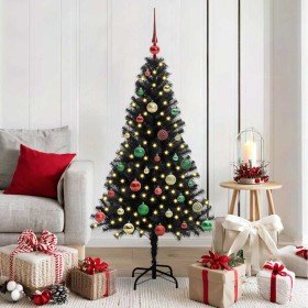Árbol de Navidad con 150 LED con soporte Negro 150 cm PVC en Decoración Festiva y Estacional | Comprar online en Foru.es