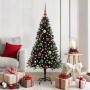 Árbol de Navidad con 150 LED con soporte Negro 150 cm PVC en Decoración Festiva y Estacional | Comprar online en Foru.es