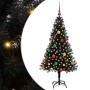 Árbol de Navidad con 150 LED con soporte Negro 150 cm PVC en Decoración Festiva y Estacional | Comprar online en Foru.es