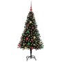 Árbol de Navidad con 150 LED con soporte Negro 150 cm PVC en Decoración Festiva y Estacional | Comprar online en Foru.es