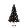 Árbol de Navidad con 150 LED con soporte Negro 150 cm PVC en Decoración Festiva y Estacional | Comprar online en Foru.es