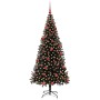 Árbol de Navidad con 300 LED con soporte Negro 180 cm PVC en Decoración Festiva y Estacional | Comprar online en Foru.es