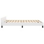 Estructura de cama cabecero cuero sintético blanco 140x200 cm de vidaXL, Camas y somieres - Ref: Foro24-3125574, Precio: 260,...