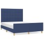 Estructura de cama con cabecero tela gris taupe azul 140x200 cm de vidaXL, Camas y somieres - Ref: Foro24-3125063, Precio: 20...