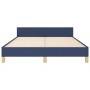 Estructura de cama con cabecero tela gris taupe azul 140x200 cm de vidaXL, Camas y somieres - Ref: Foro24-3125063, Precio: 20...
