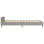 Estructura de cama con cabecero de tela gris claro 90x190 cm de vidaXL, Camas y somieres - Ref: Foro24-3125017, Precio: 149,3...