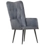Sillón orejero de cuero auténtico gris en Sillones | Comprar online en Foru.es