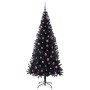 Árbol de Navidad con 300 LED con soporte Negro 210 cm PVC en Decoración Festiva y Estacional | Comprar online en Foru.es