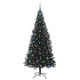 Árbol de Navidad con 300 LED con soporte Negro 210 cm PVC en Decoración Festiva y Estacional | Comprar online en Foru.es