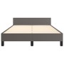 Estructura de cama con cabecero cuero sintético gris 120x200cm de vidaXL, Camas y somieres - Ref: Foro24-3125565, Precio: 213...