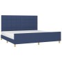 Estructura de cama con cabecero de tela azul 200x200 cm de vidaXL, Camas y somieres - Ref: Foro24-3125087, Precio: 226,31 €, ...