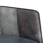 Sillón orejero de cuero auténtico gris en Sillones | Comprar online en Foru.es