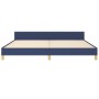 Estructura de cama con cabecero de tela azul 200x200 cm de vidaXL, Camas y somieres - Ref: Foro24-3125087, Precio: 226,31 €, ...