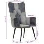 Sillón orejero de cuero auténtico gris en Sillones | Comprar online en Foru.es
