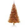 Árbol de Navidad con 150 LED con soporte Dorado 150 cm PET en Decoración Festiva y Estacional | Comprar online en Foru.es