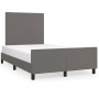 Estructura de cama con cabecero cuero sintético gris 120x200cm de vidaXL, Camas y somieres - Ref: Foro24-3125443, Precio: 217...