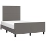 Estructura de cama con cabecero cuero sintético gris 120x200cm de vidaXL, Camas y somieres - Ref: Foro24-3125443, Precio: 217...