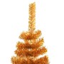 Árbol de Navidad con 150 LED con soporte Dorado 150 cm PET en Decoración Festiva y Estacional | Comprar online en Foru.es