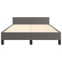 Estructura de cama con cabecero cuero sintético gris 120x200cm de vidaXL, Camas y somieres - Ref: Foro24-3125443, Precio: 217...