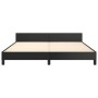 Estructura de cama con cabecero cuero sintético negro 160x200cm de vidaXL, Camas y somieres - Ref: Foro24-3125457, Precio: 22...