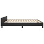 Estructura de cama con cabecero cuero sintético negro 160x200cm de vidaXL, Camas y somieres - Ref: Foro24-3125457, Precio: 22...