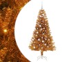 Árbol de Navidad con 150 LED con soporte Dorado 150 cm PET en Decoración Festiva y Estacional | Comprar online en Foru.es