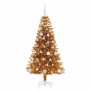 Árbol de Navidad con 150 LED con soporte Dorado 150 cm PET en Decoración Festiva y Estacional | Comprar online en Foru.es