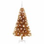 Árbol de Navidad con 150 LED con soporte Dorado 150 cm PET en Decoración Festiva y Estacional | Comprar online en Foru.es