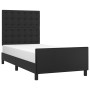 Estructura de cama con cabecero cuero sintético negro 80x200 cm de vidaXL, Camas y somieres - Ref: Foro24-3125537, Precio: 14...