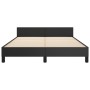 Estructura de cama con cabecero cuero sintético negro 140x200cm de vidaXL, Camas y somieres - Ref: Foro24-3125512, Precio: 21...