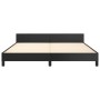 Estructura de cama con cabecero cuero sintético negro 160x200cm de vidaXL, Camas y somieres - Ref: Foro24-3125579, Precio: 22...