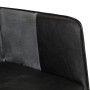 Sillón orejero cuero auténtico negro y gris en Sillones | Comprar online en Foru.es