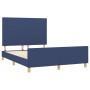 Estructura de cama con cabecero tela gris taupe azul 140x200 cm de vidaXL, Camas y somieres - Ref: Foro24-3124901, Precio: 21...