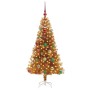 Árbol de Navidad con 150 LED con soporte Dorado 150 cm PET en Decoración Festiva y Estacional | Comprar online en Foru.es