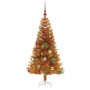 Árbol de Navidad con 150 LED con soporte Dorado 150 cm PET en Decoración Festiva y Estacional | Comprar online en Foru.es