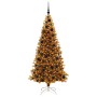 Árbol de Navidad con 300 LED con soporte Dorado 180 cm PET en Decoración Festiva y Estacional | Comprar online en Foru.es