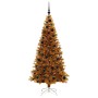 Árbol de Navidad con 300 LED con soporte Dorado 180 cm PET en Decoración Festiva y Estacional | Comprar online en Foru.es