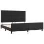 Bed frame with headboard black synthetic leather 180x200cm by vidaXL, Beds and slatted bases - Ref: Foro24-3125585, Price: 23...