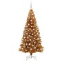 Árbol de Navidad con 300 LED con soporte Dorado 180 cm PET en Decoración Festiva y Estacional | Comprar online en Foru.es